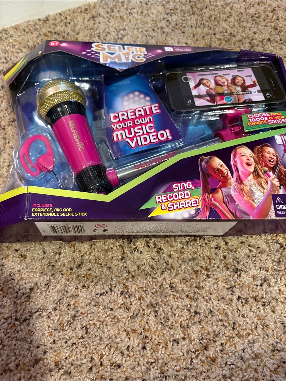 Selfie Mic Kids Singing Toy - Pink